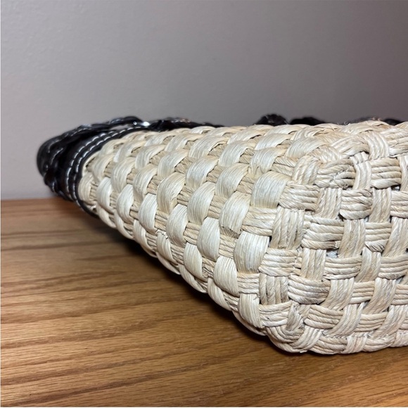 Brighton Candice Straw and Leather Shoulder Bag - Picture 6 of 12